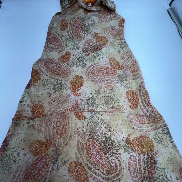 Cynthia Steffe Brown Paisley Print Knee Length Dress Medium - Picture 3 of 4